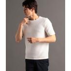 セーター ニット ジオメトリック サマーリンクスニットTシャツ メンズ