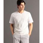 tシャツ パネルニット VネックTシャツ メンズ