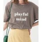 tシャツ ロゴプリント オーバーサイズ Tシャツ レディース