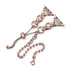 腕時計 チェーン ブレスレット アップルウォッチバンド　38/40/41mm レディース メンズ