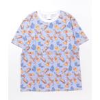 tシャツ 「 Disney 」 ディズニーキャラクター 総柄Ｔシャツ 23B レディース メンズ