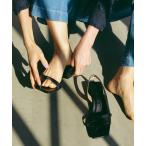 ショッピングau サンダル 鳳山えり×Au BANNISTER　コラボアシンメトリーサンダル レディース