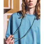 ネックレス 「ユニセックスアイテム」ターコイズ＆ハーキマーネックレス120cm「MAISON SPECIAL/メゾンスペシャル」 メンズ レディース