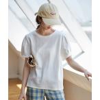 tシャツ パフスリーブカットソー レディース