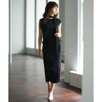  выставить [2 пункт SET] вырез лодочкой вязаный + narrow юбка комплект женский 