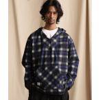 ショッピングネルシャツ シャツ ブラウス メンズ Schott/ショット/BAJA HOODED OMBRE NEL SHIRT/バハフーディー オンブレネルシャツ