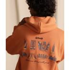 パーカー メンズ Schott/ショット/HOODED SWEAT N.Y. MAP /ニューヨークマップ パーカー