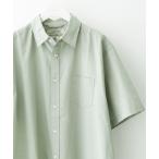 シャツ ブラウス リネン混半袖シャツ