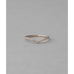 ショッピング15号 指輪 リング K10MPG レイヤード ダイヤモンド リング レディース