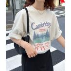 tシャツ Tシャツ レディース CamBridgeスーベニアビックTシャツ