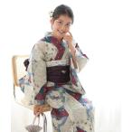 浴衣 ジュニア浴衣3点セット ひよこ商店 マーガレットのエメラルド裂取文 キッズ 子供 女の子