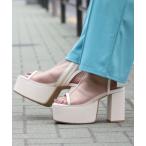 サンダル 厚底シアーショートブーツサンダル レディース
