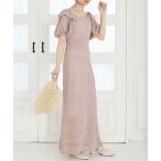 ワンピース スカシ柄ニットワンピース