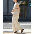 パンツ リネンライクコットン セットアップ レディース