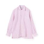 ショッピングINDIVIDUALIZED シャツ ブラウス メンズ 「別注」INDIVIDUALIZED SHIRTS リネン キャンプカラーシャツ