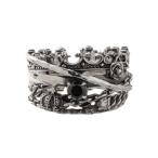 ショッピングスカル 指輪 リング ARTEMIS KINGS/ミックスレイヤードリング メンズ レディース