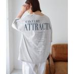 tシャツ バックロゴオーバーサイズ半袖Tシャツ レディース