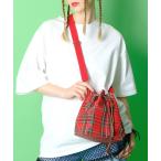 ショルダーバッグ バッグ an meets zakka チェック柄バケットショルダーバッグ レディース メンズ