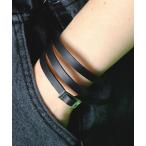 ブレスレット an meets zakka 3連コードレザーブレスレット メンズ レディース