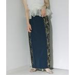 スカート Jacquard line ナロースカート レディース
