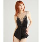 ルームウェア 部屋着 セクシーレース ロンパース レディース