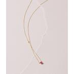 ネックレス ルビー*ダイヤネックレス K10 レディース