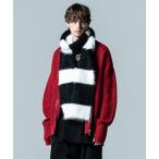 マフラー Fuzzy Border Muffler / ファジーボーダーマフラー メンズ レディース