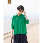 tシャツ 「L」＊Wings掲載＊「ウォッシャブル」コンパクトプレーティングジャージプルオーバー レディース