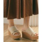 サンダル ウエッジロゴサンダル レディース