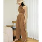 水着 アシンメトリースリーブ ロングパンツ 付き 体型カバー 水着 セットアップ レディース