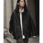 ショッピングジャケット ジャケット ブルゾン メンズ FAUX LEATHER MILITARY BLOUSON