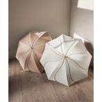 傘 完全遮光100% UVカット パイピング フレラ 日傘 / フラワー / 花びら 晴雨兼用長傘 （50cm） レディース メンズ