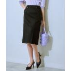 スカート サラサラ裏メッシュ綿混ストレッチミディ丈タイトスカート（接触冷感・吸汗速乾・ストレッチ・UVカット）
