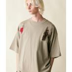 tシャツ Tシャツ メンズ rehacer : Rose Vine Tiger  HW-T-shirt / ローズバイン タイガー ヘビーウェイト T