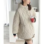  down down jacket lady's [Java Java collaboration ] adult ... feeling. quilting cotton inside with a hood . blouson 