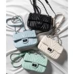 ショルダーバッグ バッグ 「２WAY 」キルティングチェーンフラップショルダーバッグ ／ quilting chain flap shoulder b