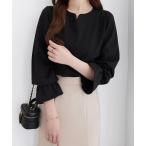 ショッピング冷感 ブラウス シャツ 「UV対策/吸水速乾/ストレッチ/抗菌防臭」キャンディースリーブハートネックブラウス レディース