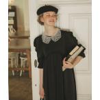  платье [BONLECILL noir]asimeto Lee объем gya The - оборка платье 