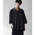  рубашка-поло [RUUBON]moss stitch polo shirt / Moss стежок рубашка-поло мужской женский 