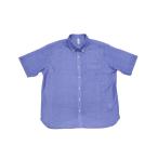 シャツ ラウンドテール Wガーゼ ボタンダウンカジュアルシャツ メンズ