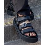 サンダル +6.5cm 軽量 ハイソールスポーツサンダル メンズ