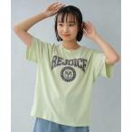tシャツ 「アパレルEC別注」テニスプリント半T キッズ 子供服 女の子