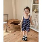 サロペット オーバーオール 「aimoha-KIDS-」子供服 アメカジ総柄サロペット キッズ 子供服 男の子 女の子