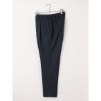 スラックス 「サステナブル/上下ウォッシャブル」TOKYO RUN プチプラセットアップ　パンツ　無地　ネイビー メンズ