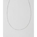 ネックレス K10WG ネックレス ペタルチェーン レディース