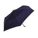 折りたたみ傘 「nifty colors」星柄 折りたたみ傘 カーボン軽量ミニ55 1464 レディース メンズ