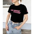 tシャツ 「MLB」クロップドTシャツ レディース