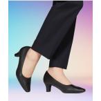 パンプス ABC SELECT エービーシーセレクト PLAIN PUMPS 5.5 プレーン パンプス 5.5 W5010 BLACK