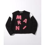 ショッピングマルニ スウェット キッズ MARNI（マルニ）Kids ＆ Junior ブランドロゴ長袖スウェットプルオーバー