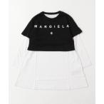 ショッピングマルジェラ ワンピース キッズ MM6 Maison Margiela(エムエムシックス)Kids ＆ Junior ブランドロゴレイヤード長袖ワンピース